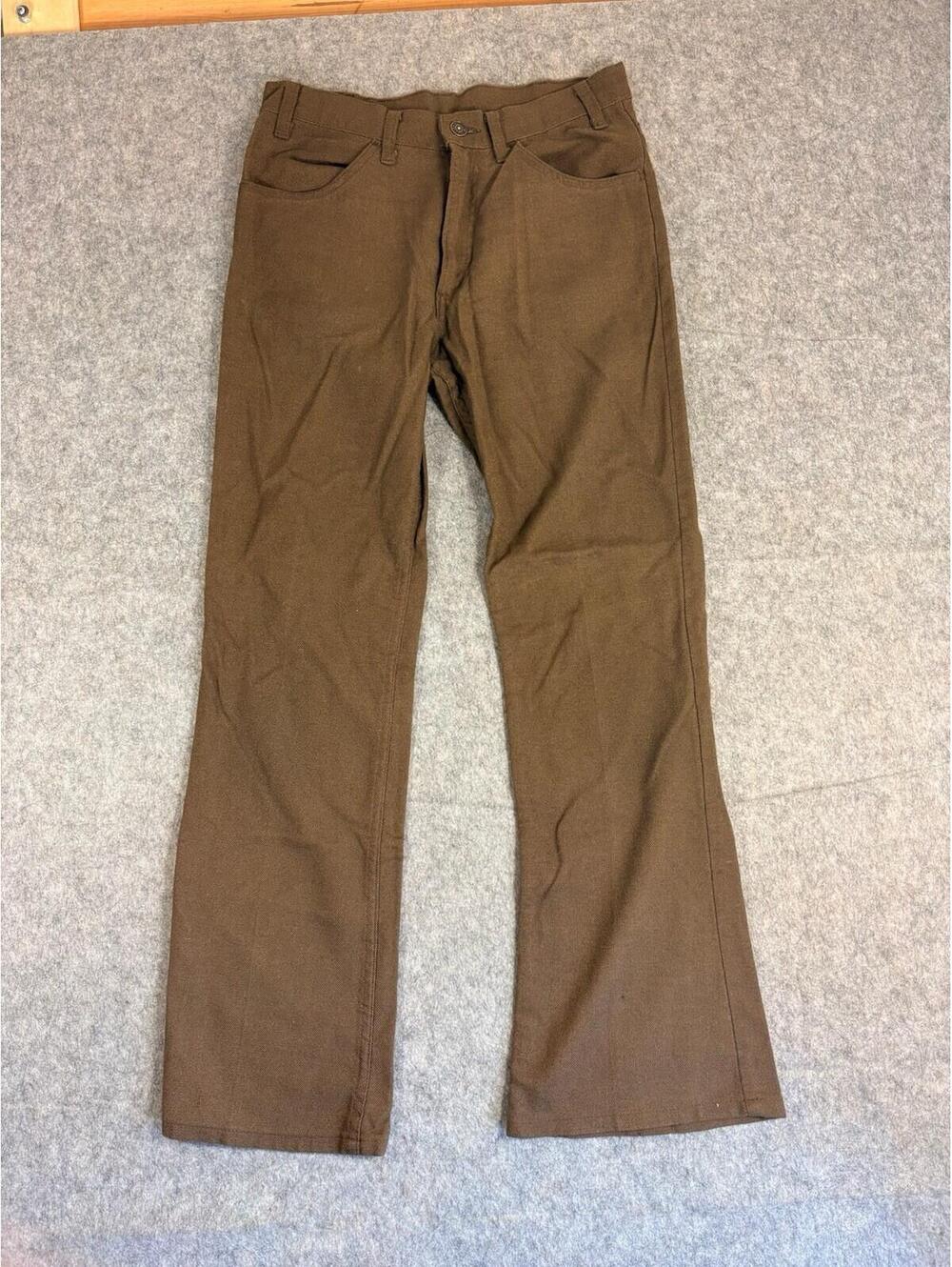 Vintage Levi's Brown Sta-Prest Western Pants Men’s 31x28